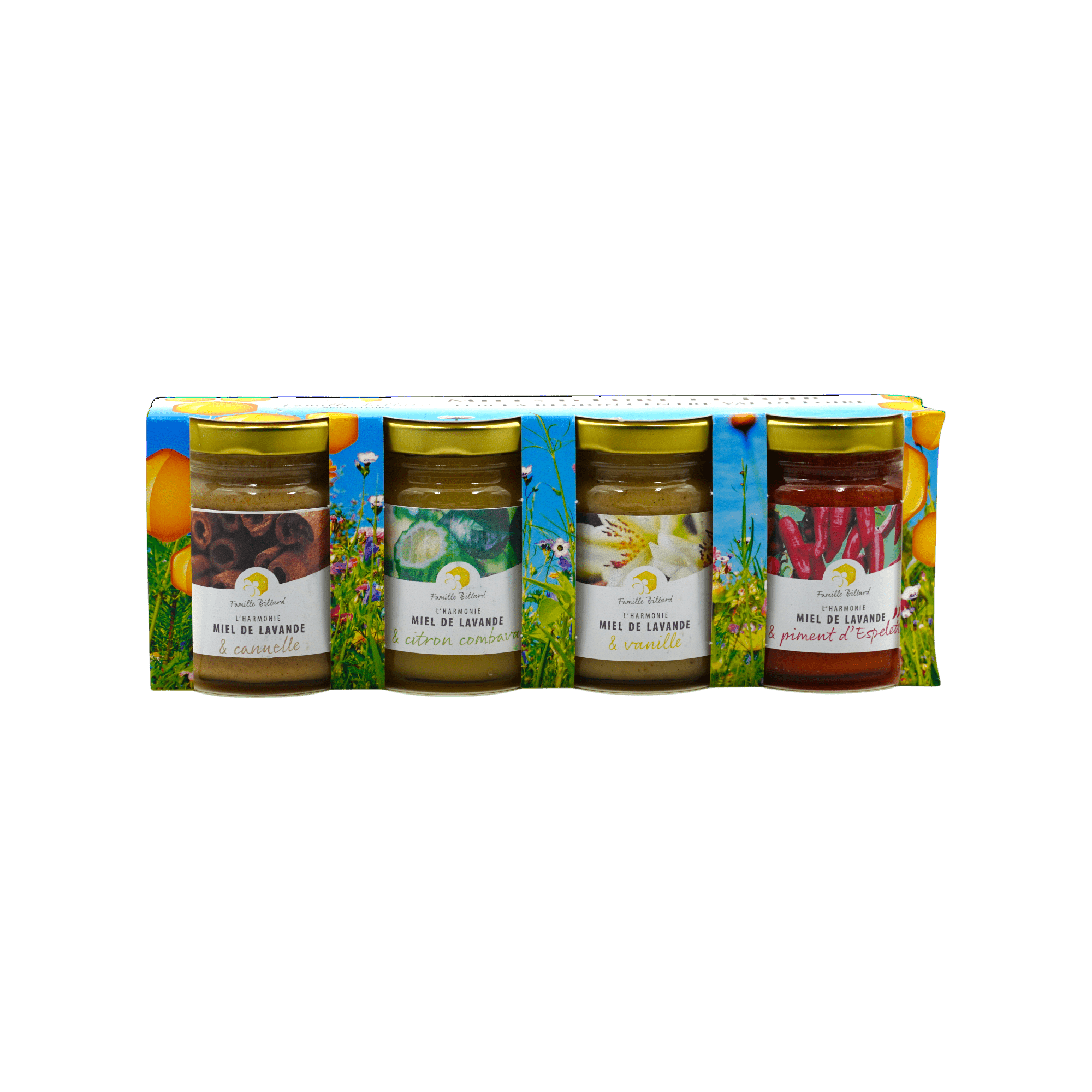 miel famille billard coffret harmonie vanille citron cannelle piment